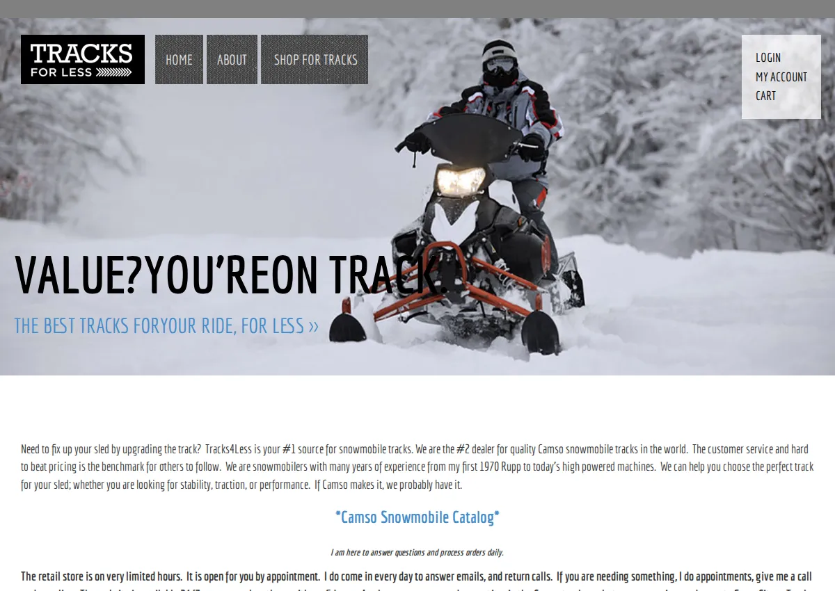 Store homepage