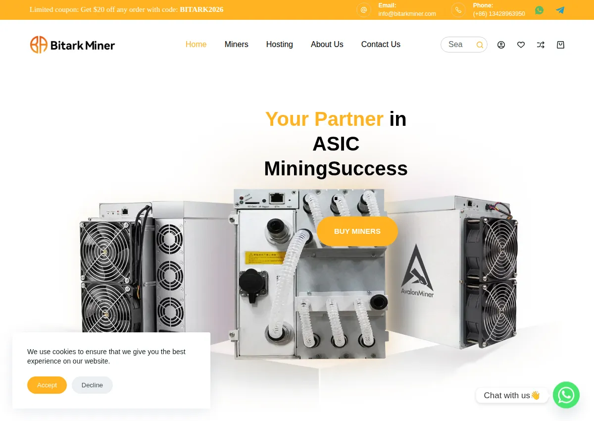 Store homepage