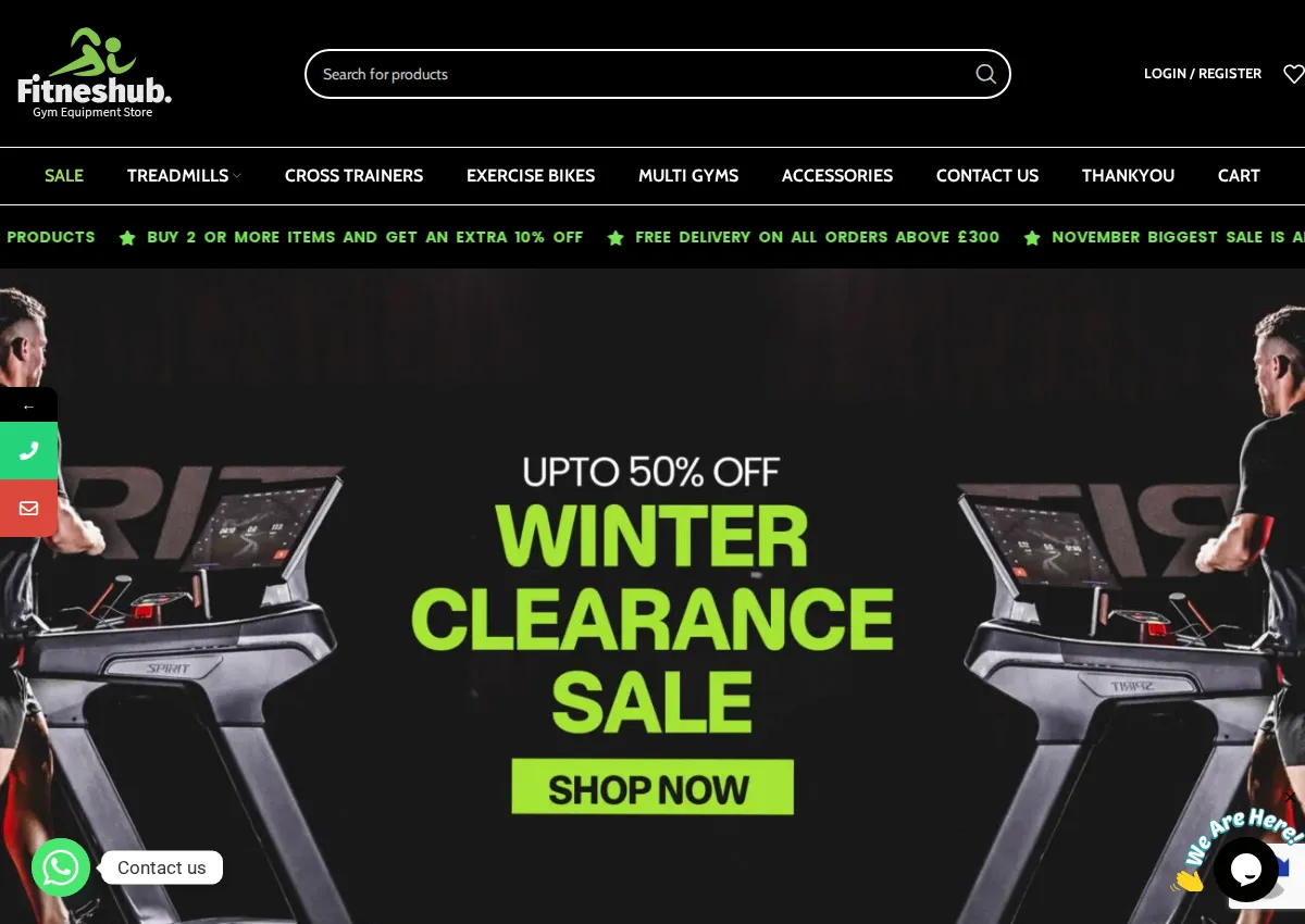 Store homepage