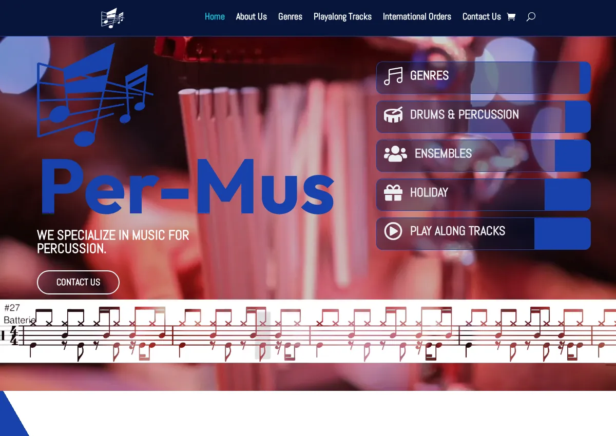 Store homepage