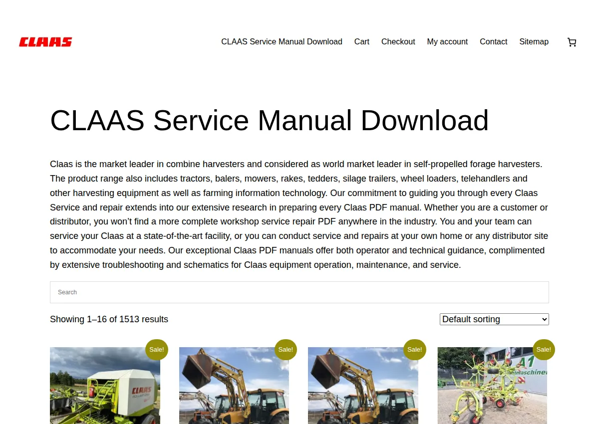 Store homepage