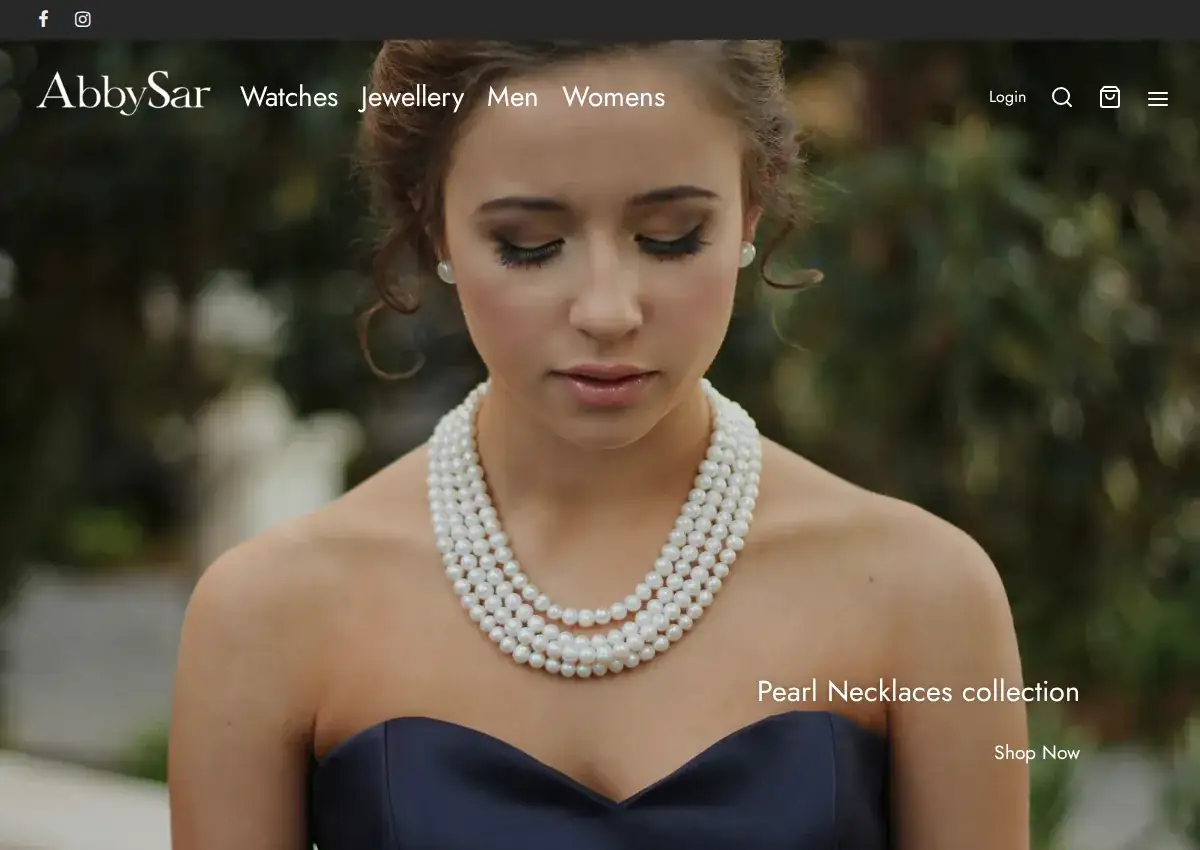 Store homepage