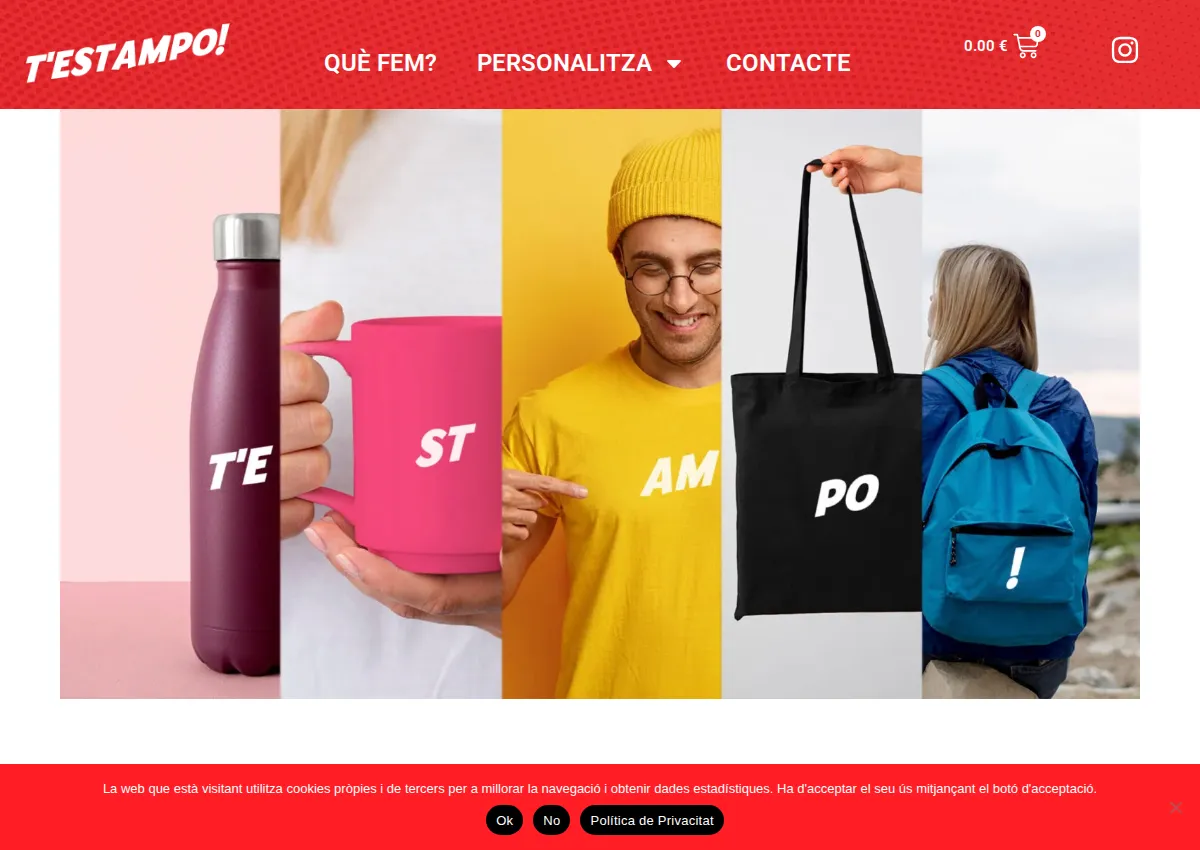 Store homepage