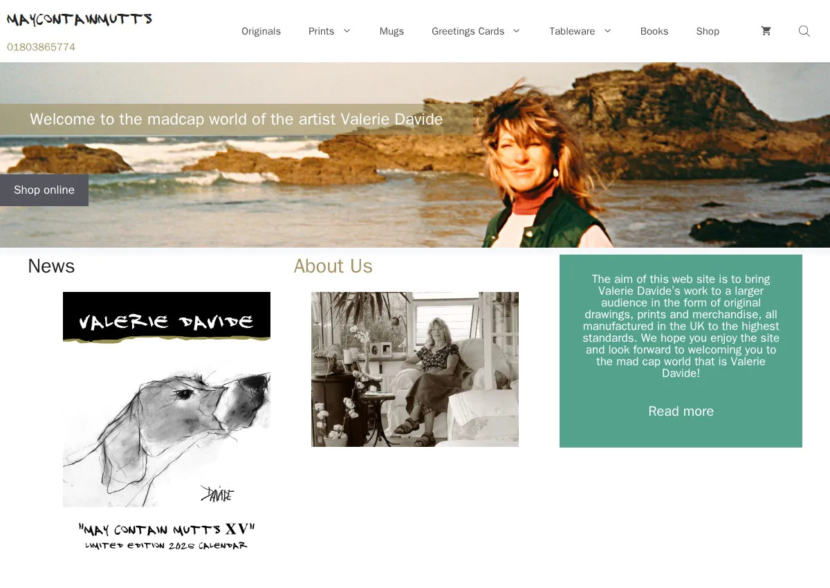 Store homepage