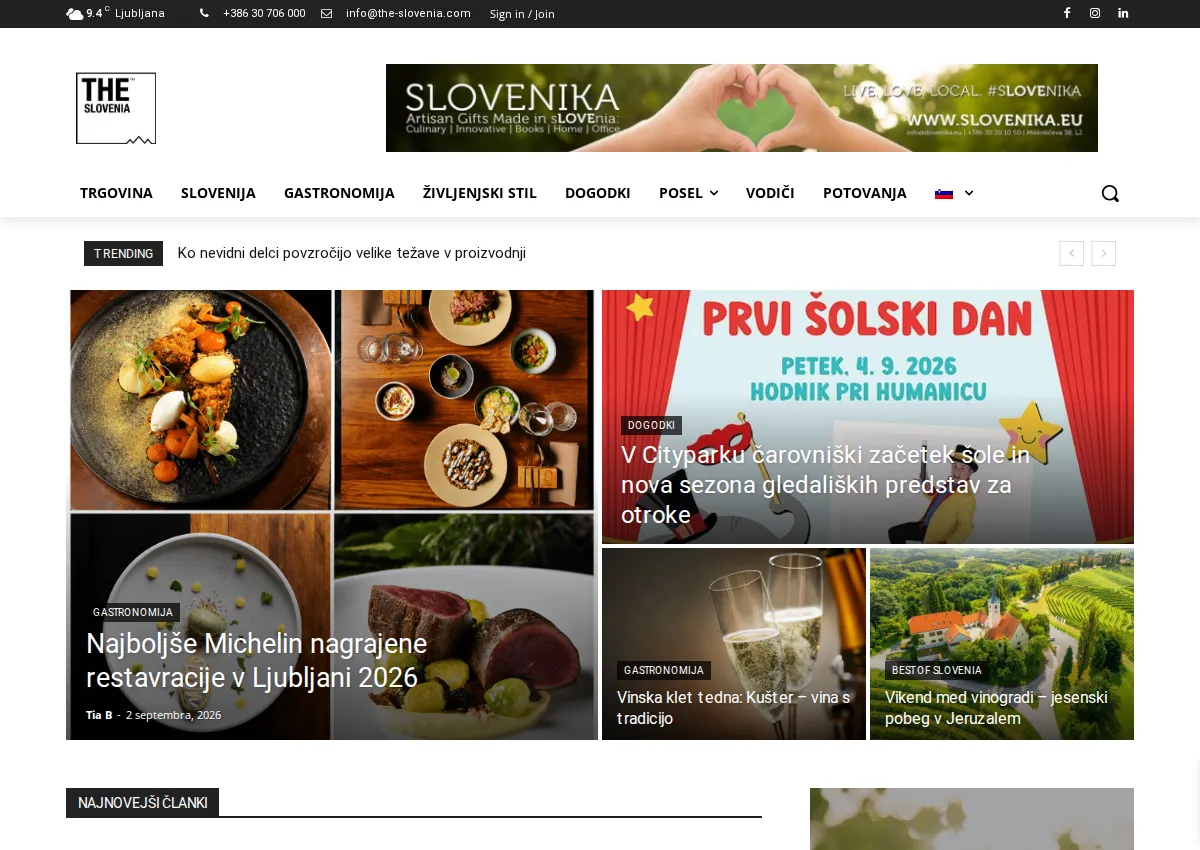 Store homepage