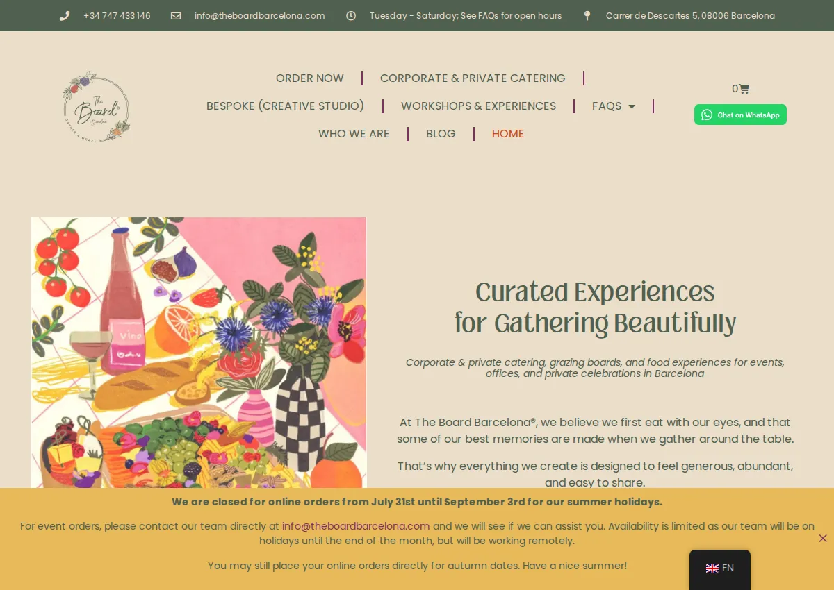 Store homepage