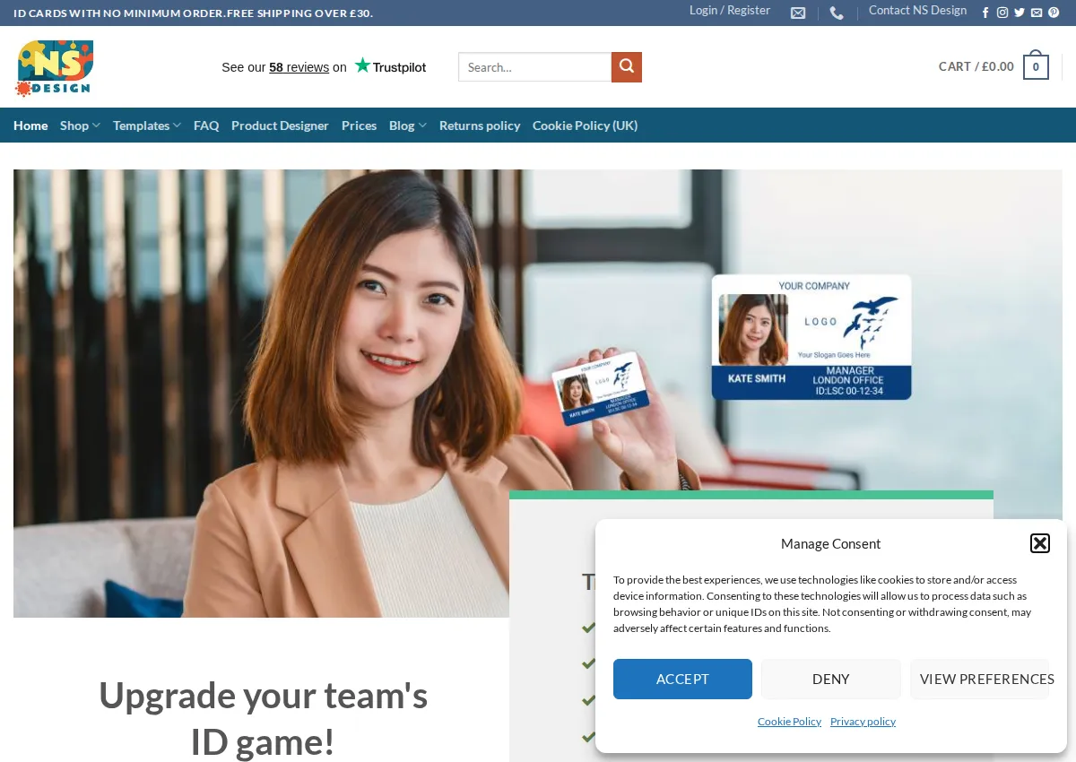Store homepage