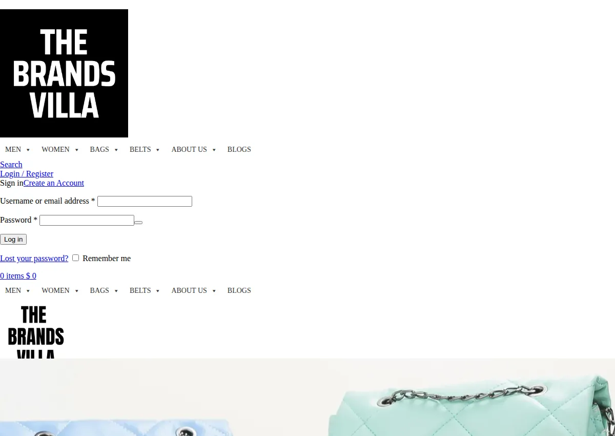 Store homepage