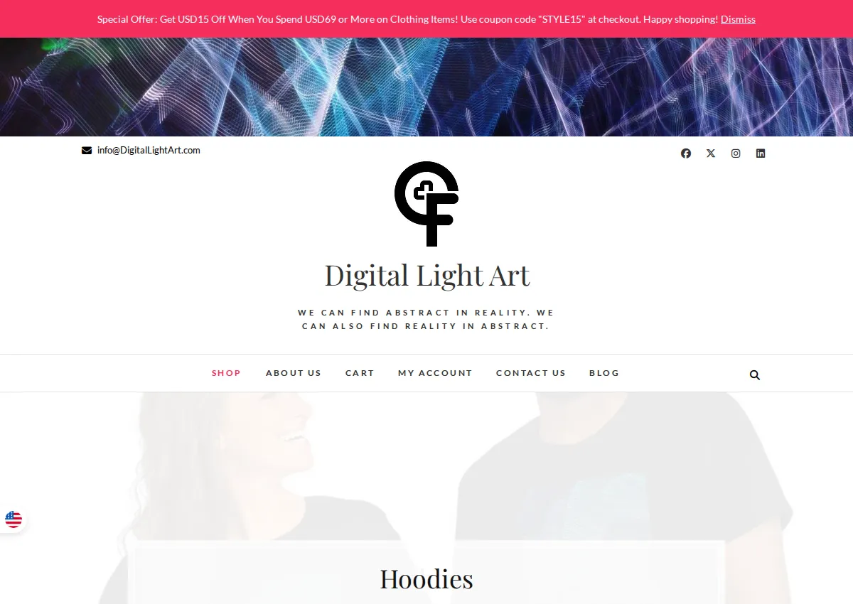 Store homepage