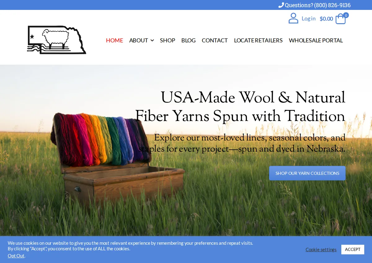 Store homepage