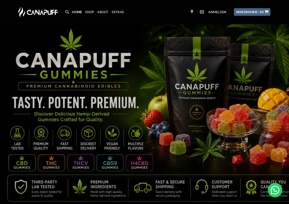 Store homepage