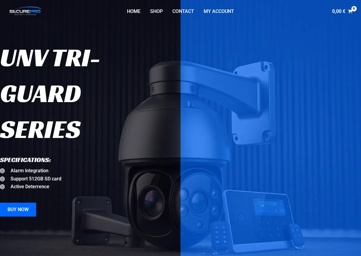 Store homepage
