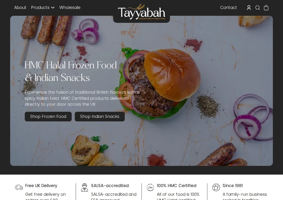 Store homepage