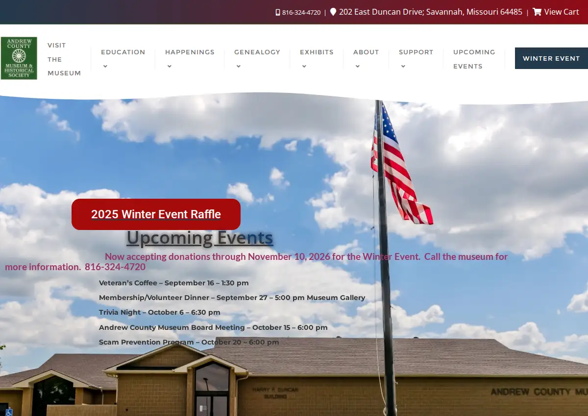 Store homepage