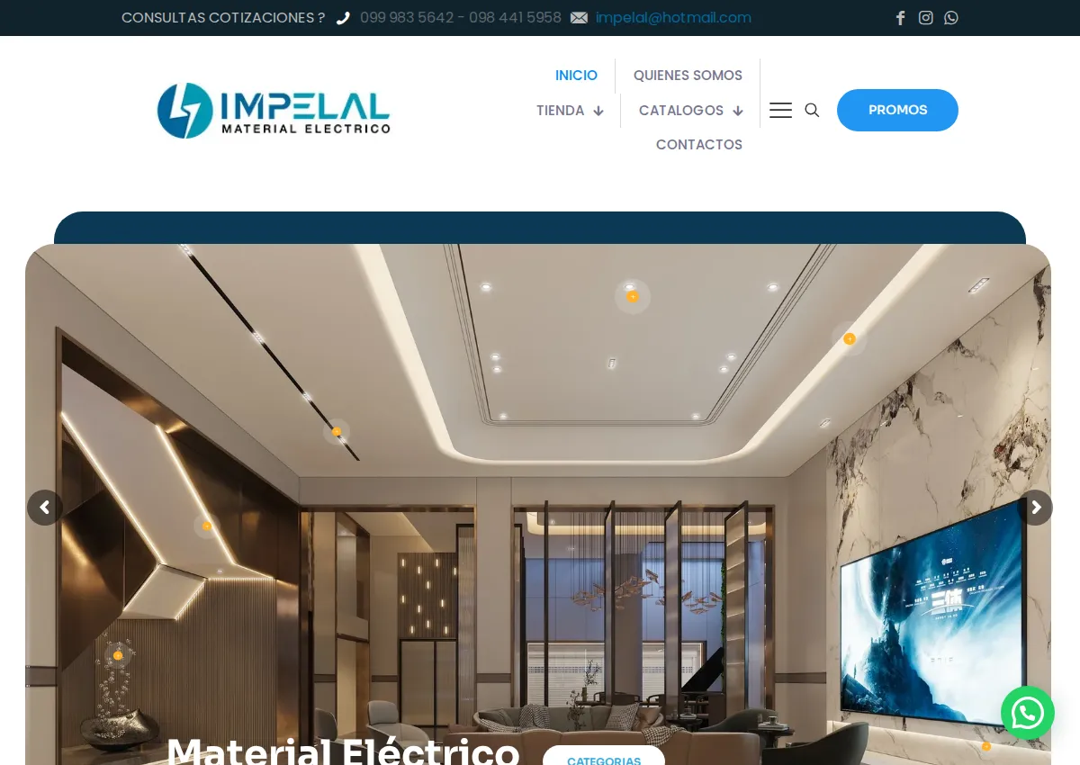 Store homepage