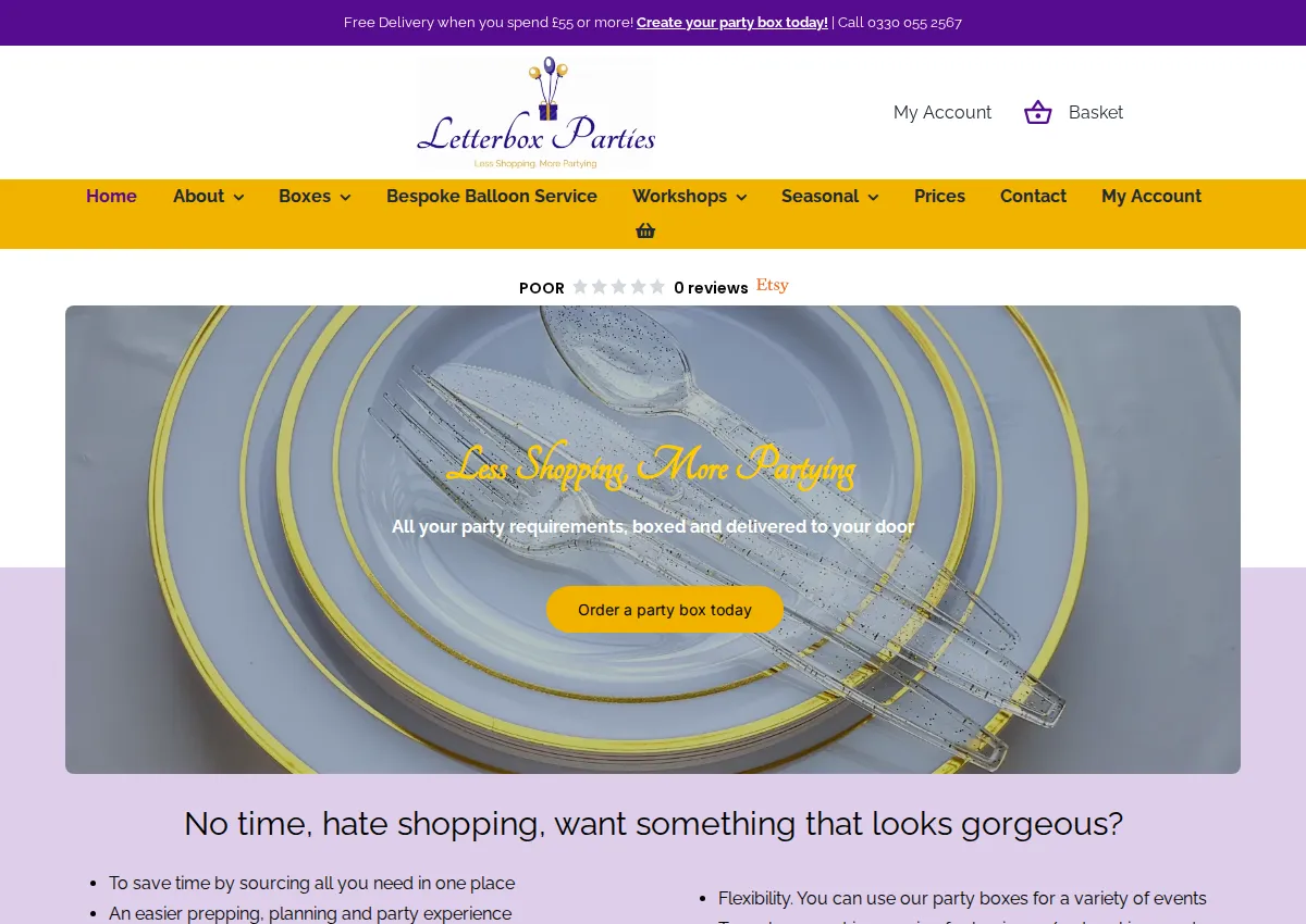 Store homepage