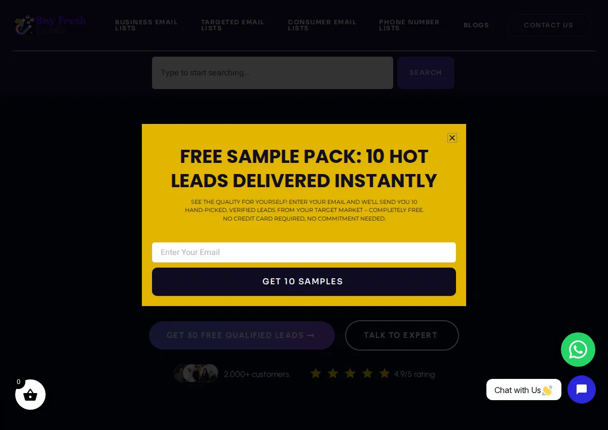 Store homepage