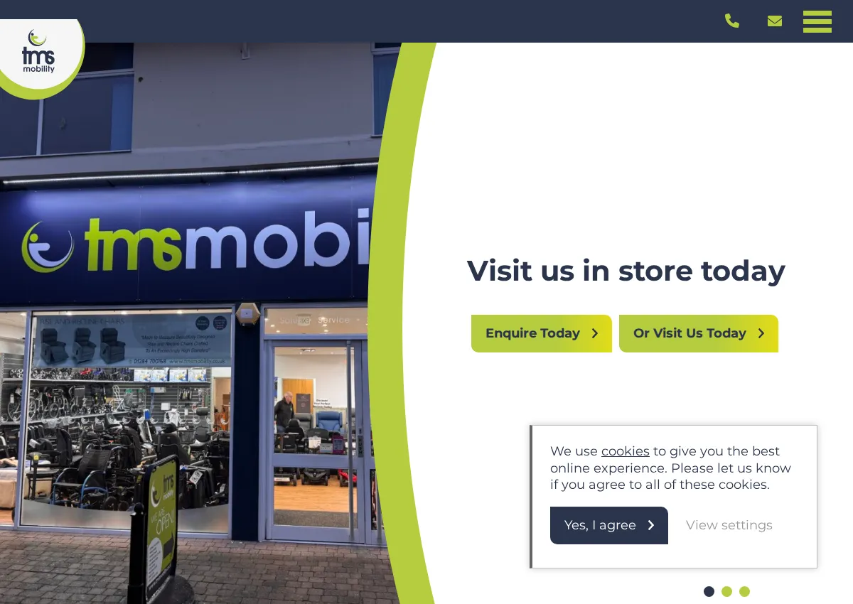 Store homepage