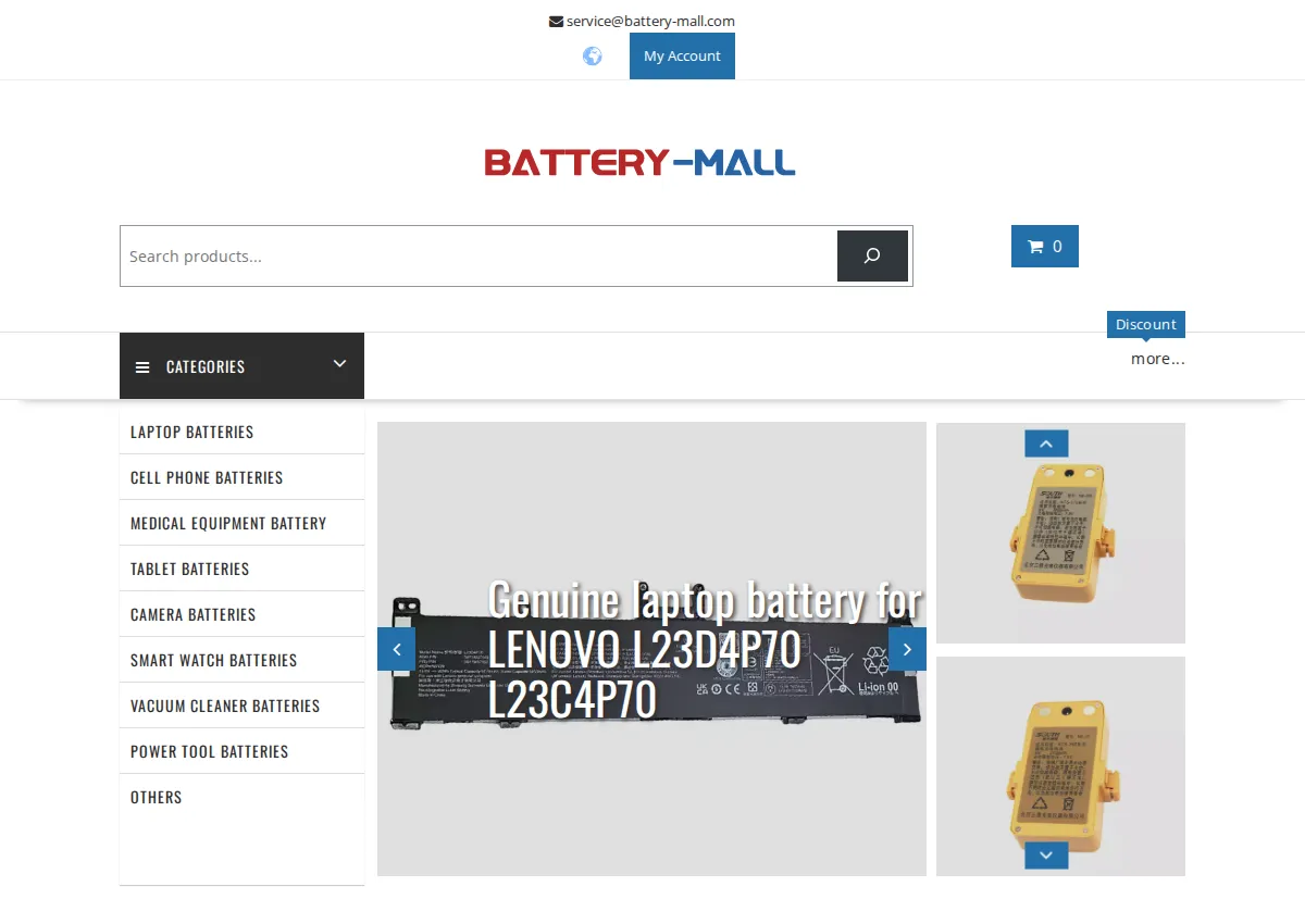 Store homepage