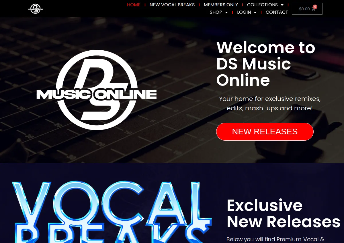 Store homepage