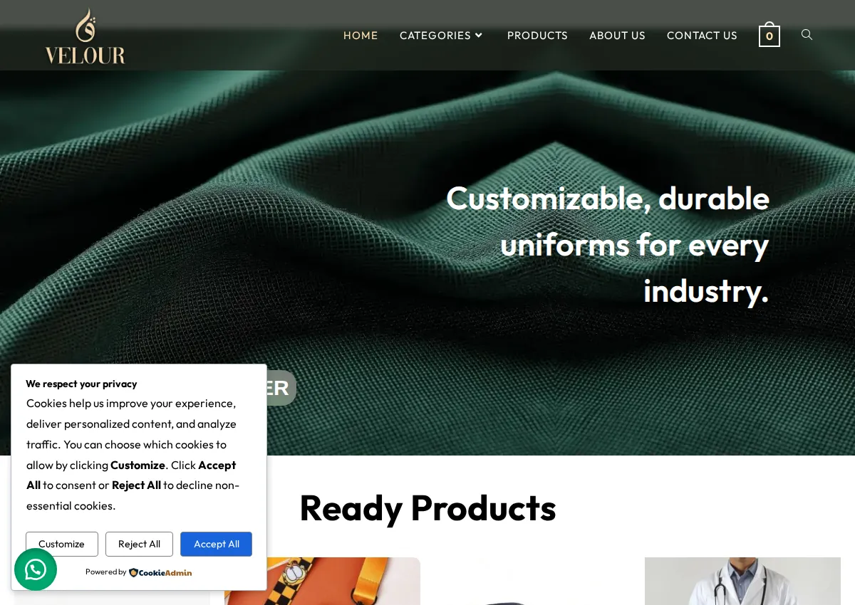 Store homepage