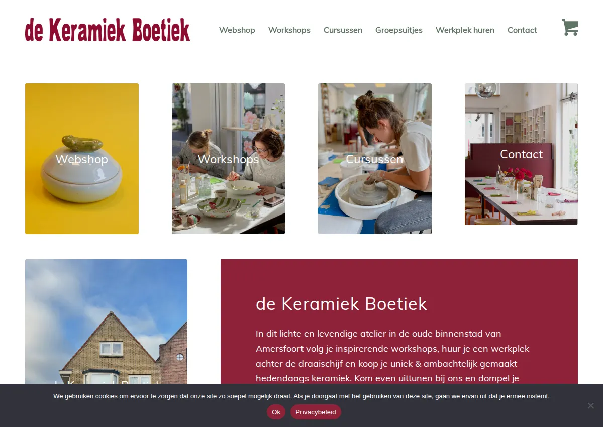 Store homepage