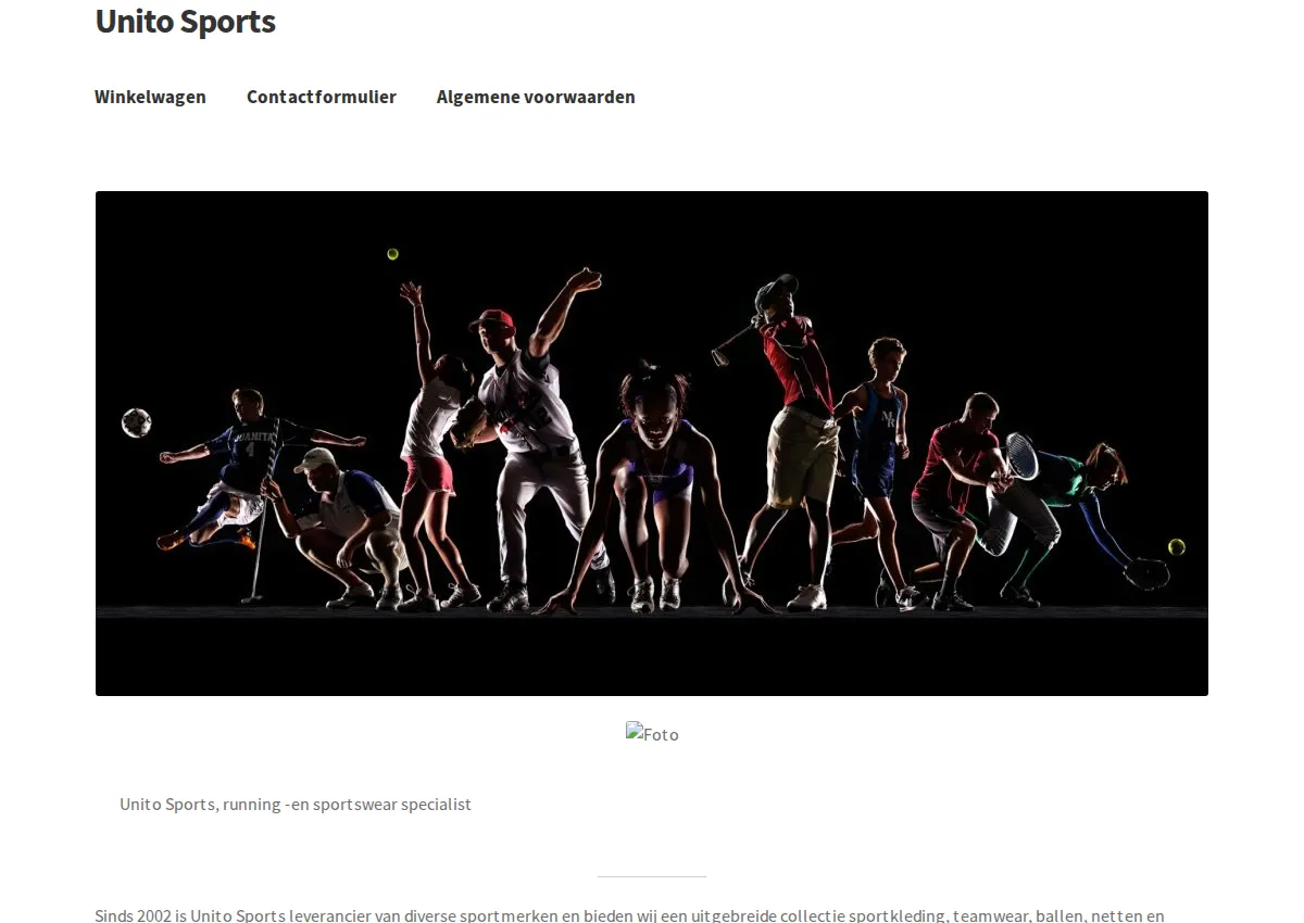 Store homepage