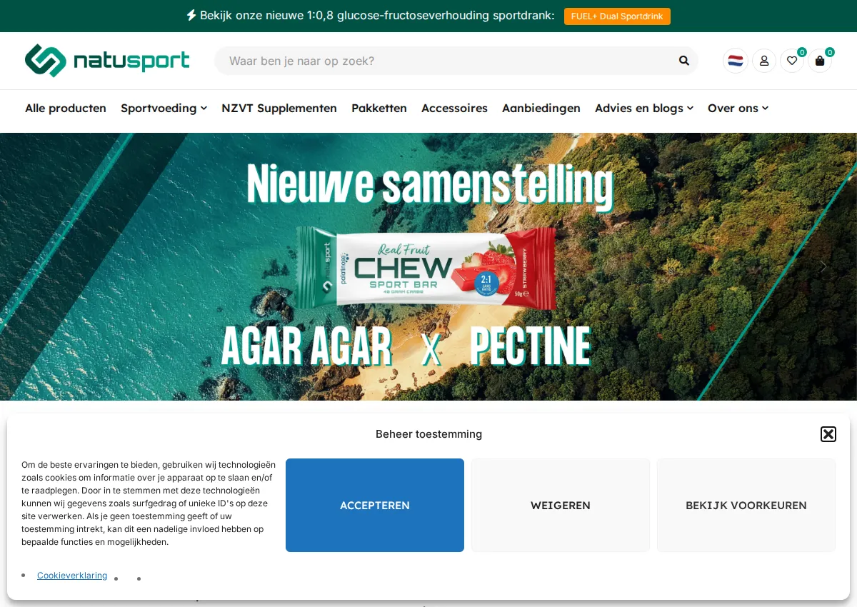 Store homepage