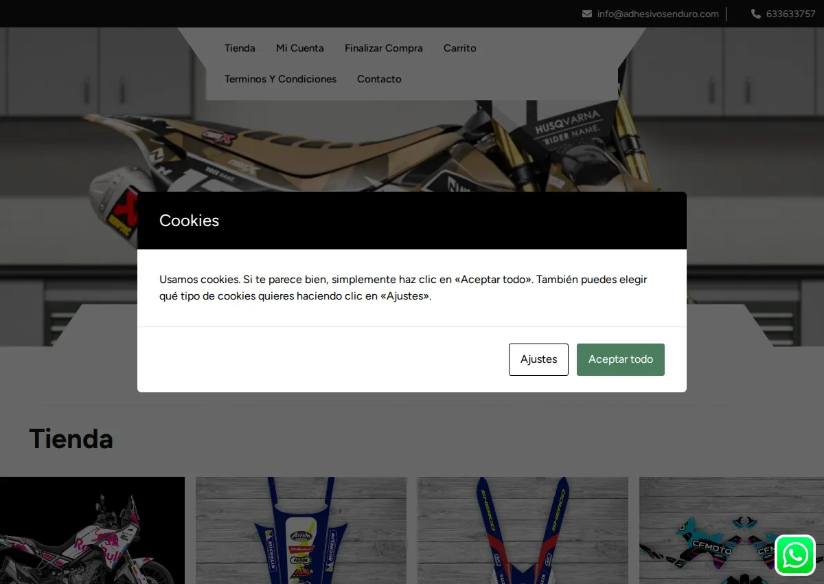 Store homepage