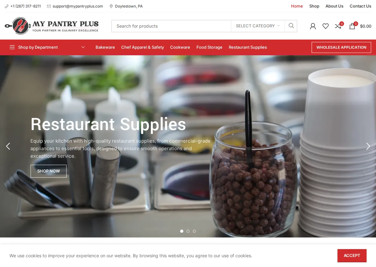 Store homepage