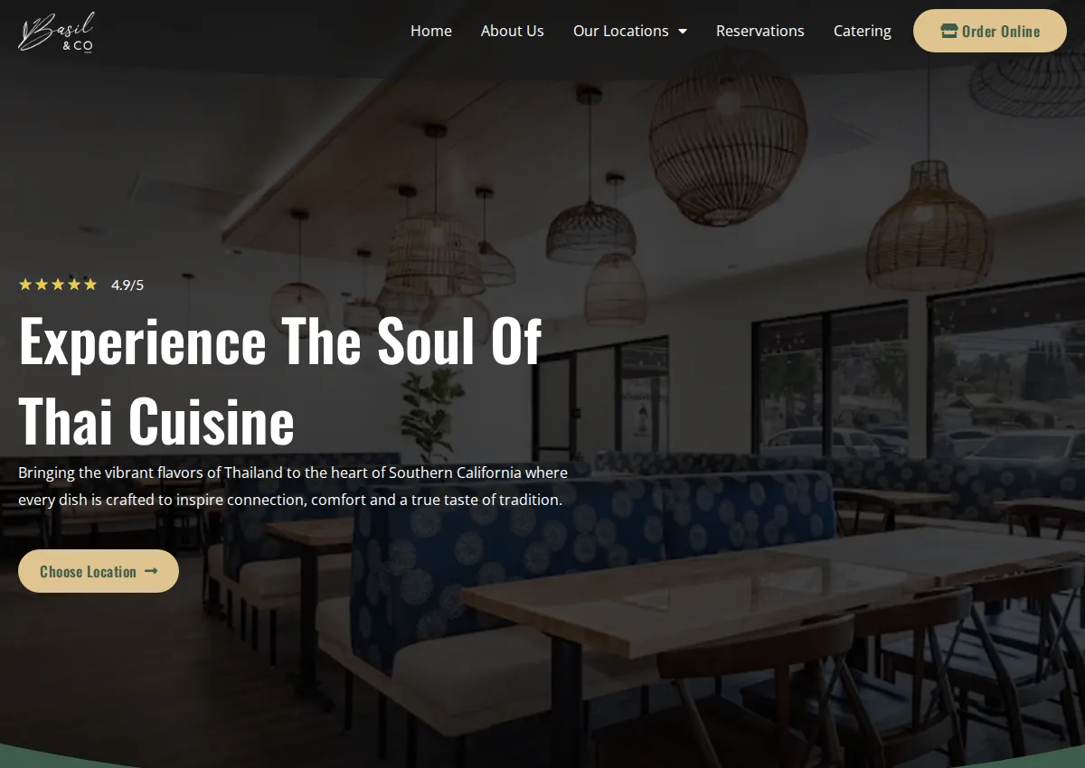 Store homepage