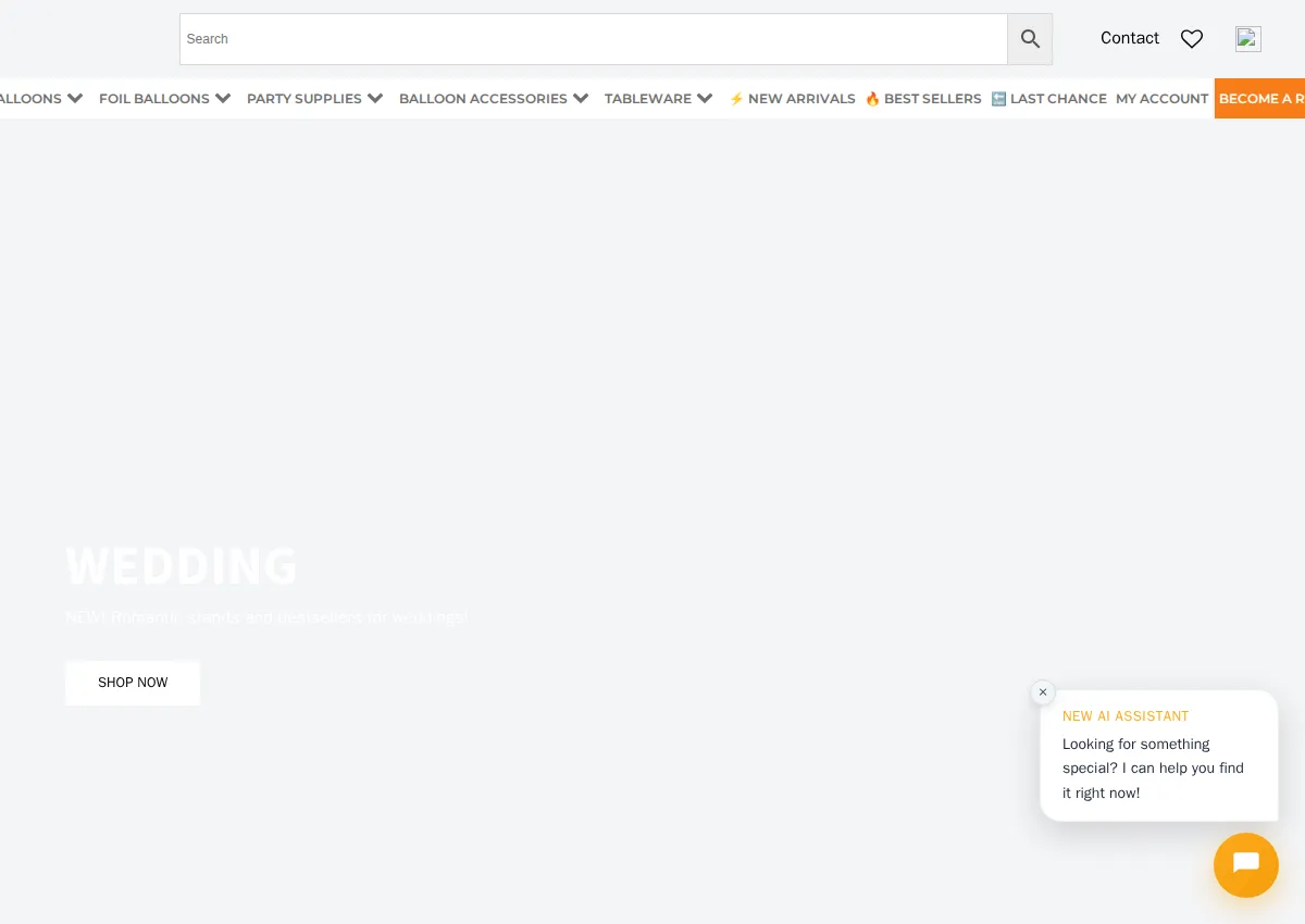 Store homepage