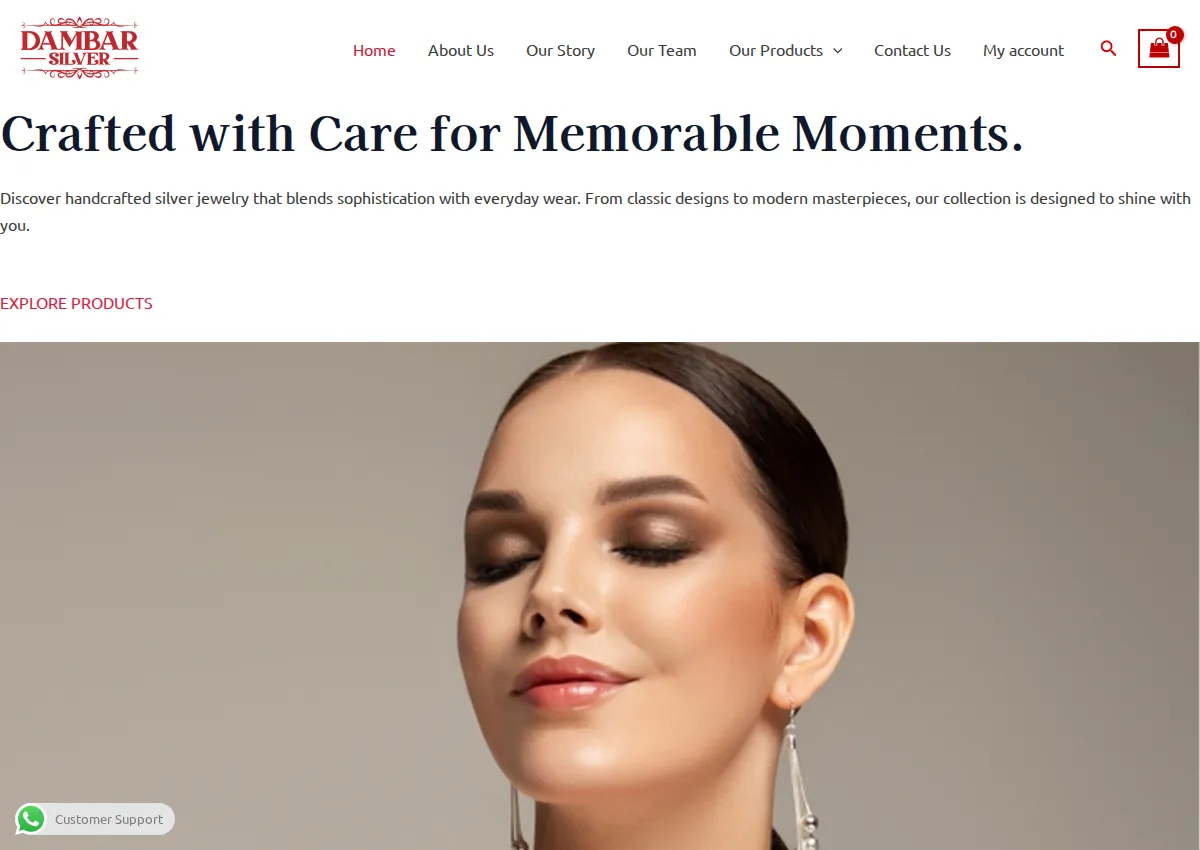 Store homepage