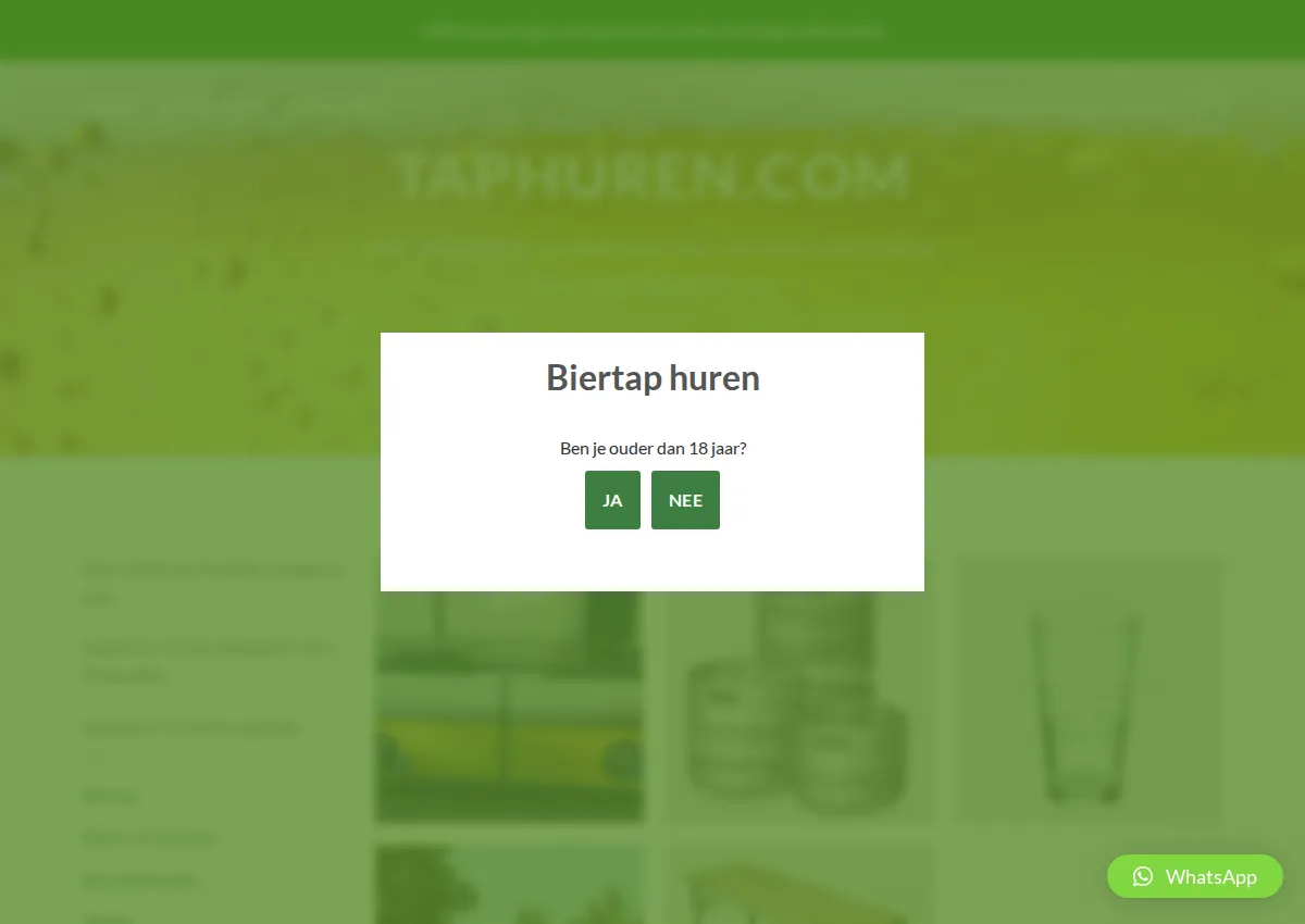 Store homepage