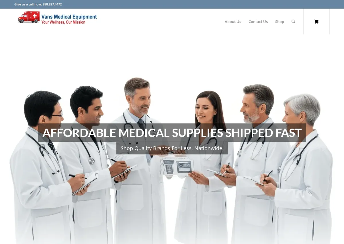 Store homepage