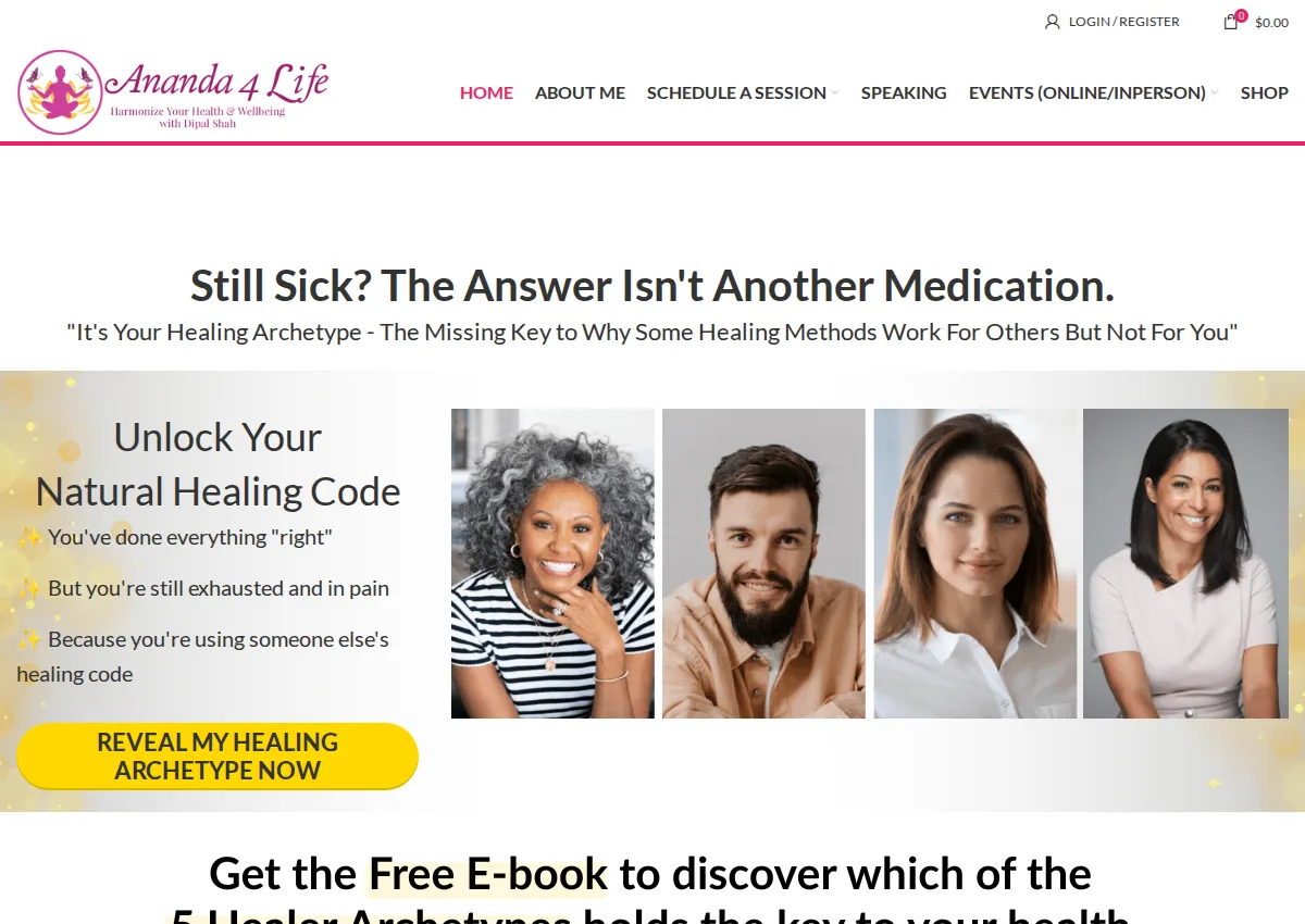 Store homepage