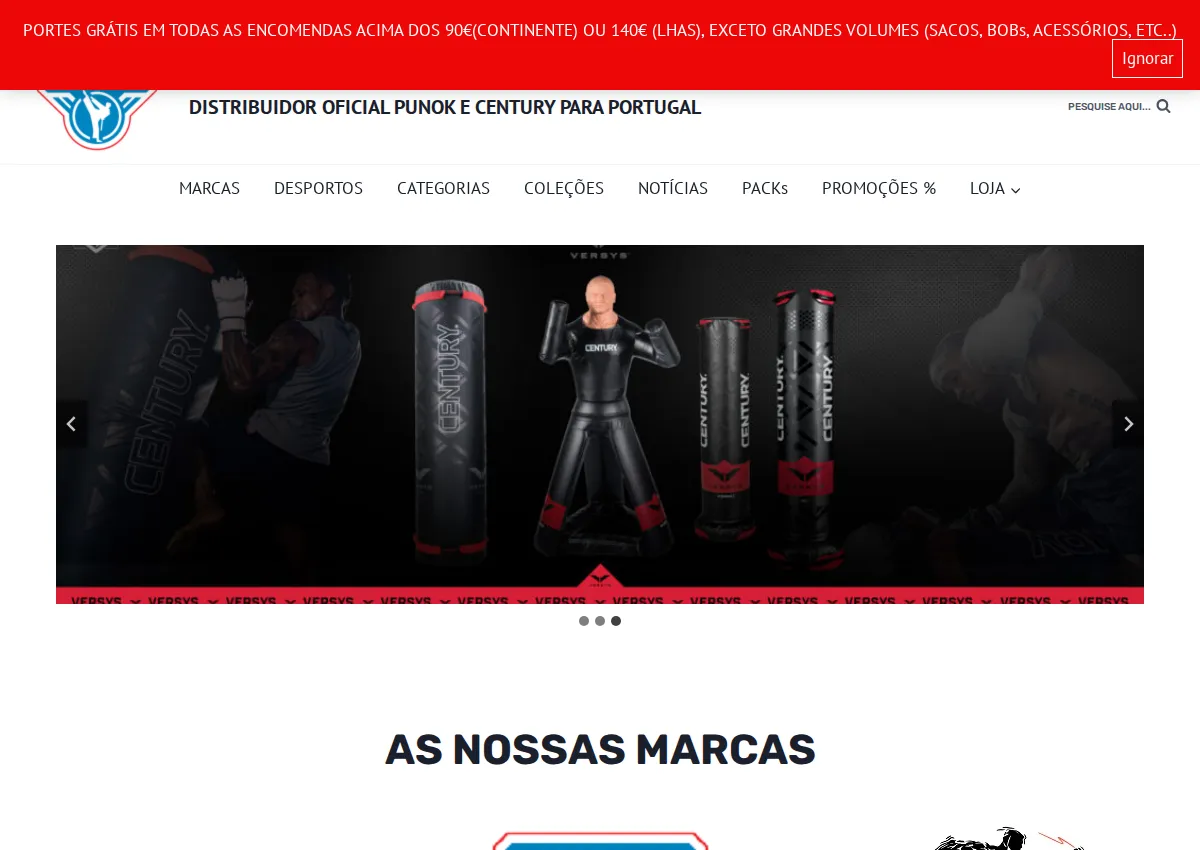 Store homepage