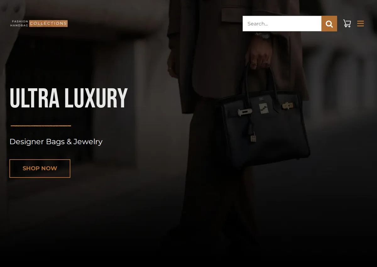 Store homepage