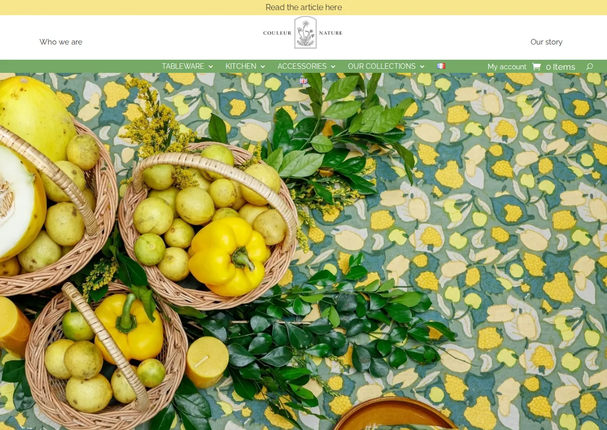 Store homepage