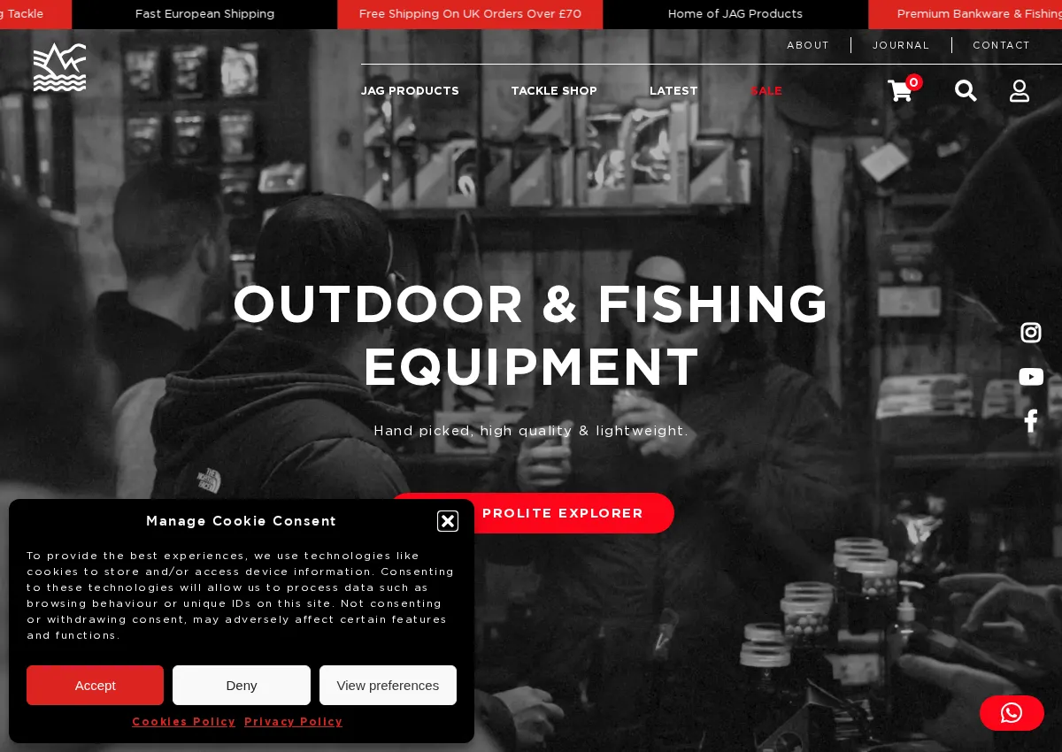 Store homepage