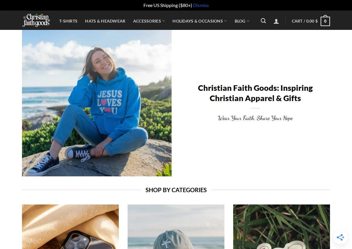 Store homepage