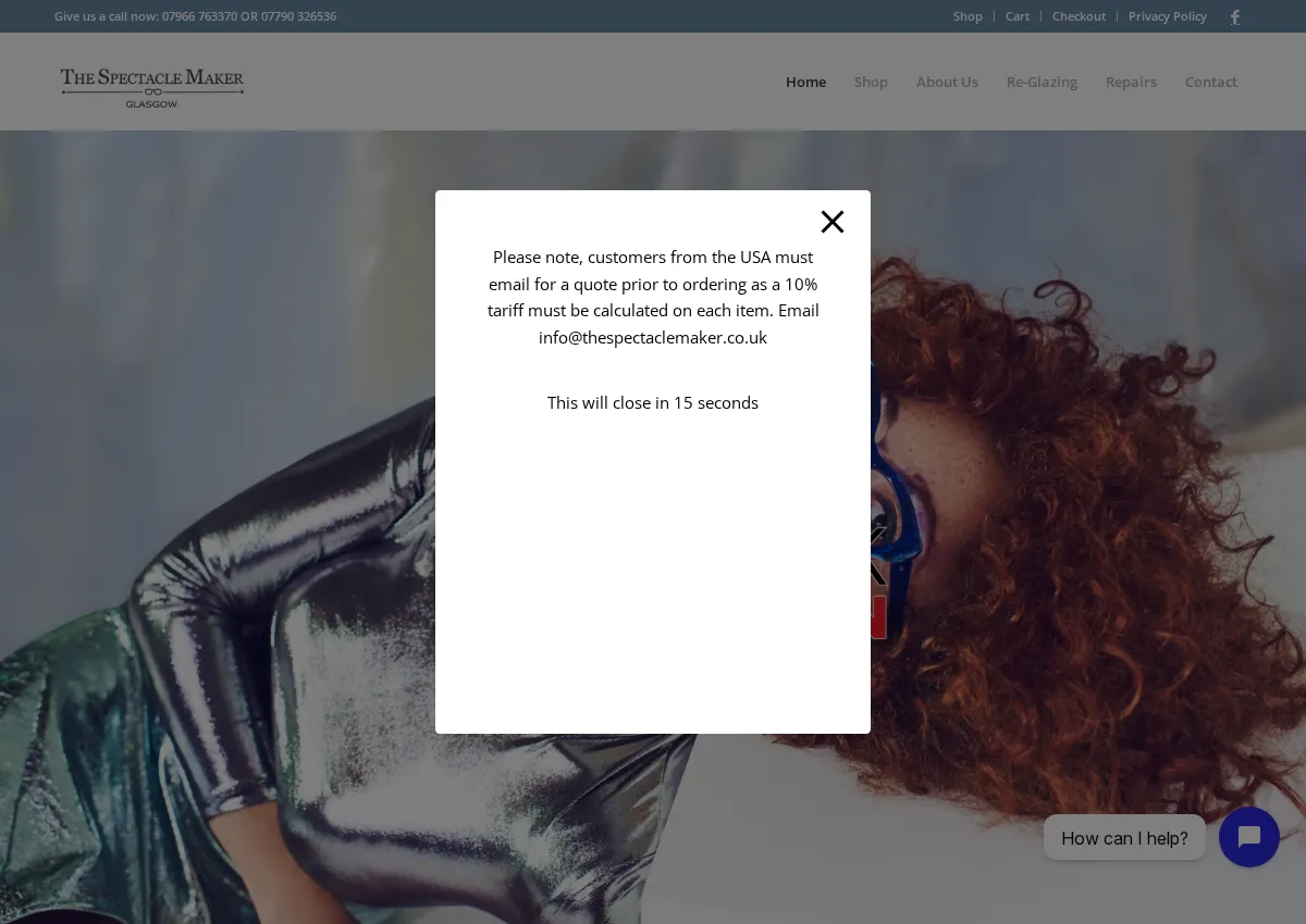 Store homepage