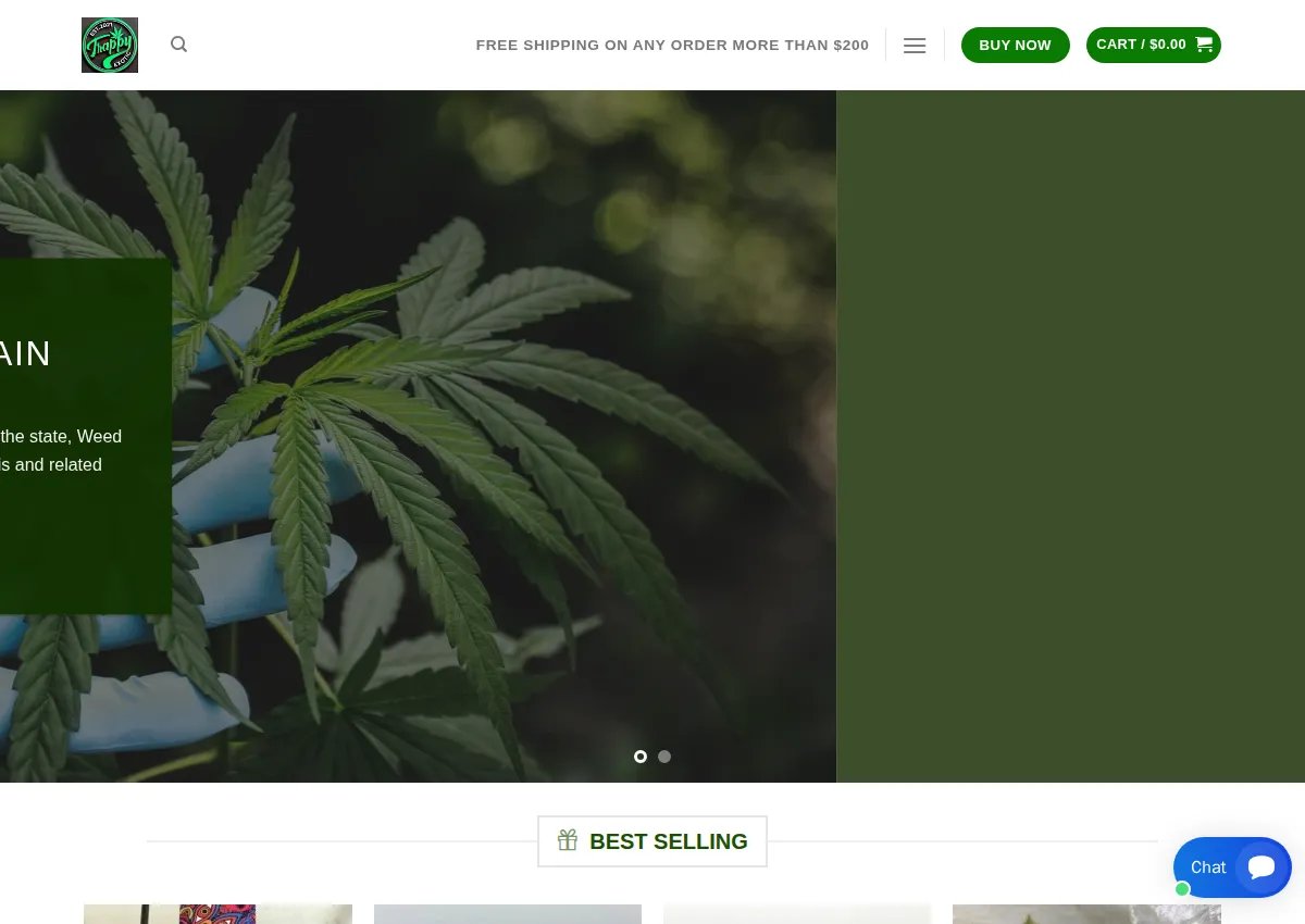 Store homepage