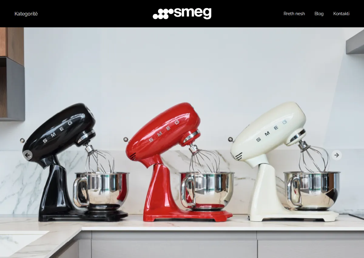Store homepage