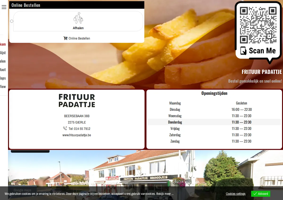 Store homepage