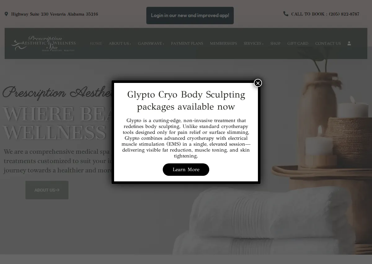 Store homepage