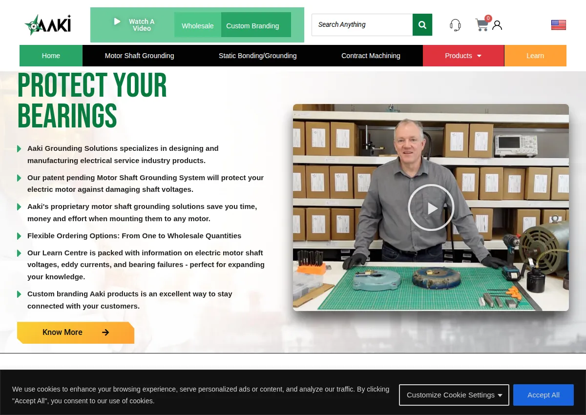 Store homepage