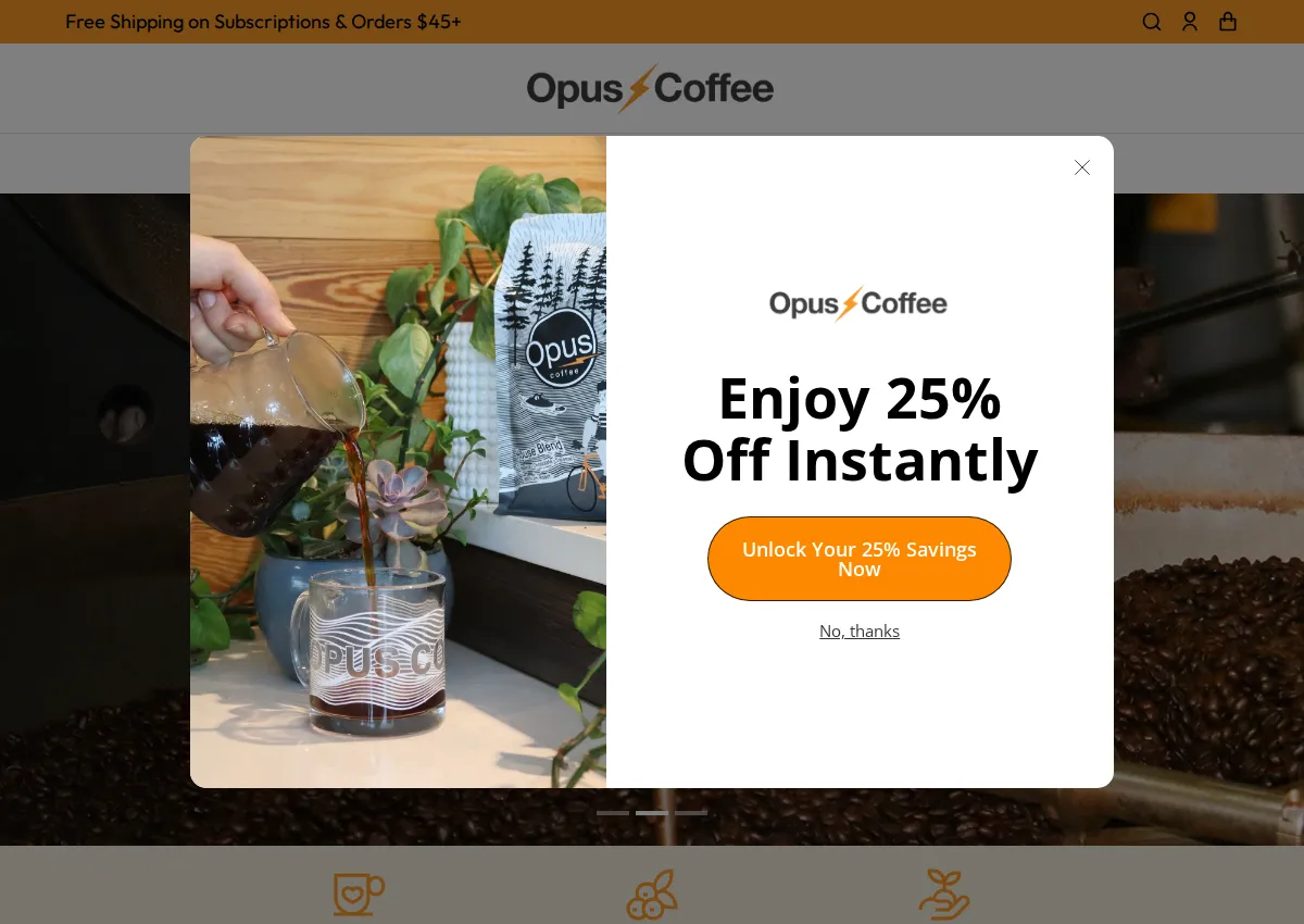 Store homepage