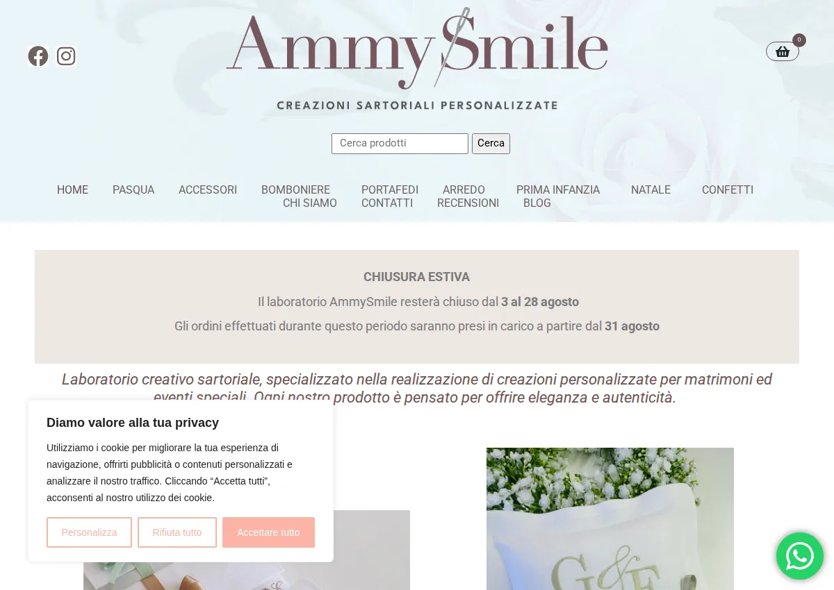 Store homepage