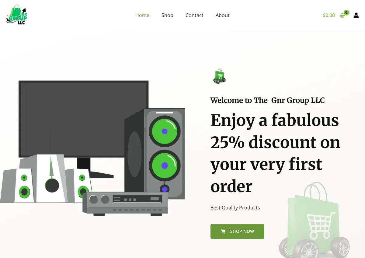 Store homepage